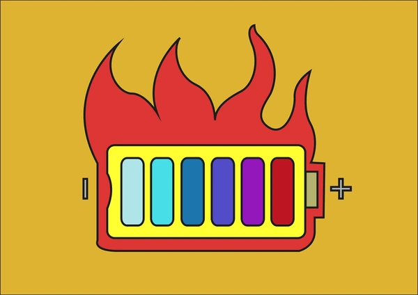 значок батареи-перегрев-взрыв-редактируемый-600nw-496991824
